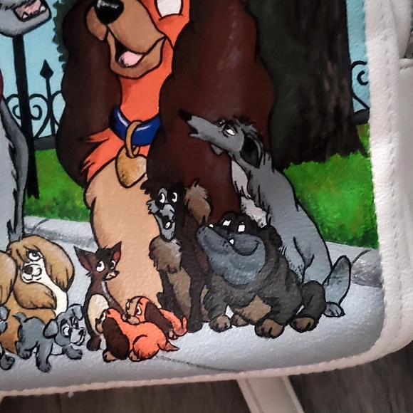 HAND PAINTED Cartoon Dog Backpack!!! - Picture 4 of 8